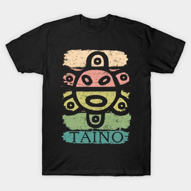 Paint Taino Sun Taino T-Shirt by AlfieDreamy 